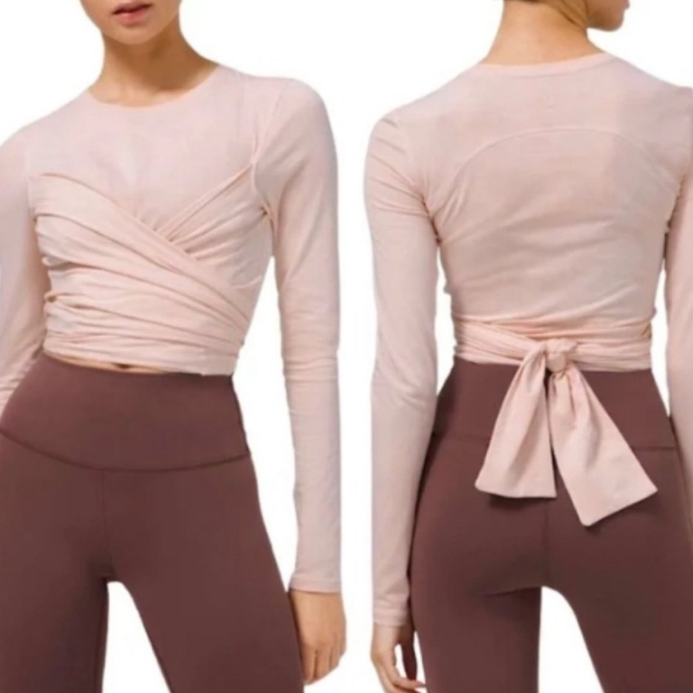 Lululemon Women's Pink Wrap Top